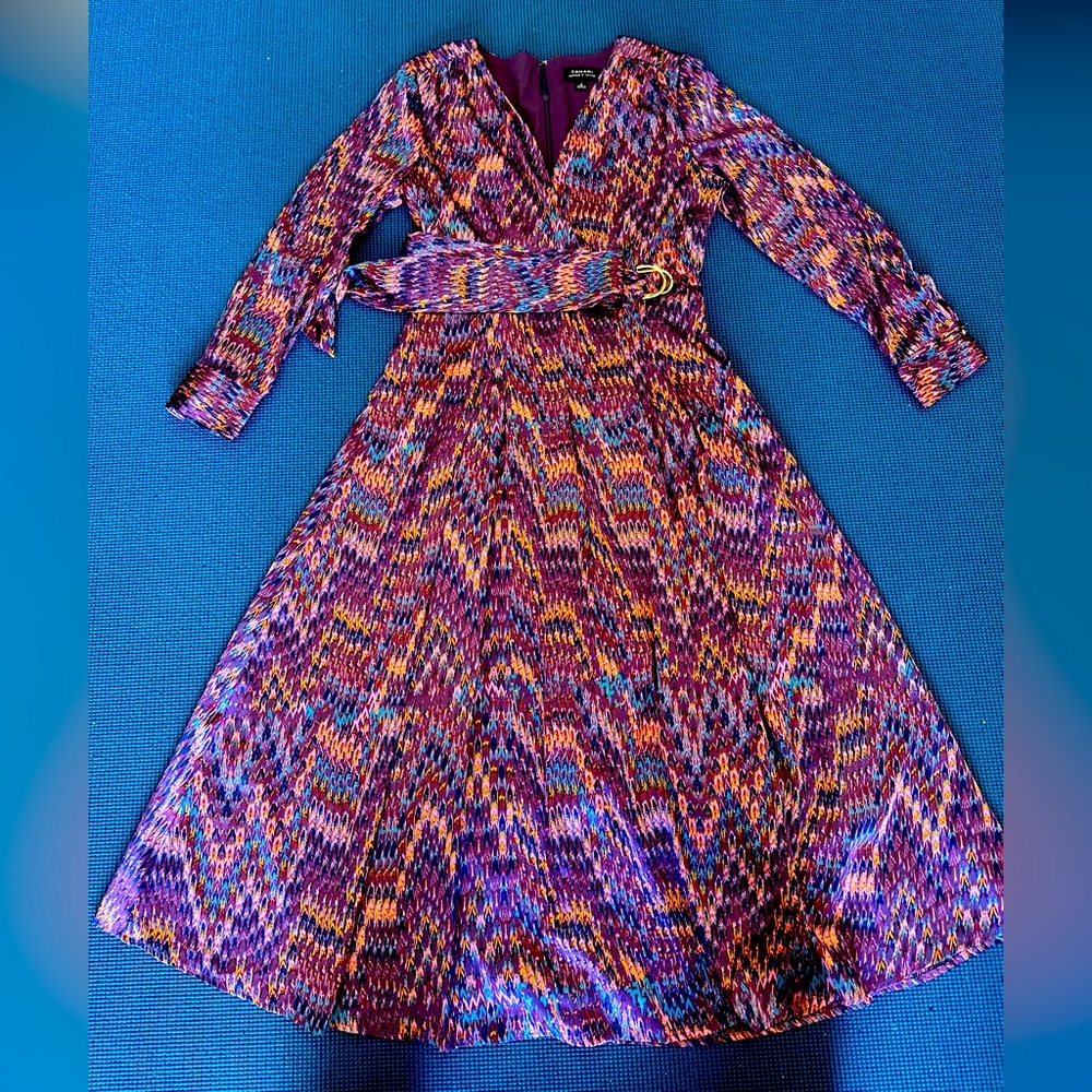Tahari ASL Aline Wrap-style dress